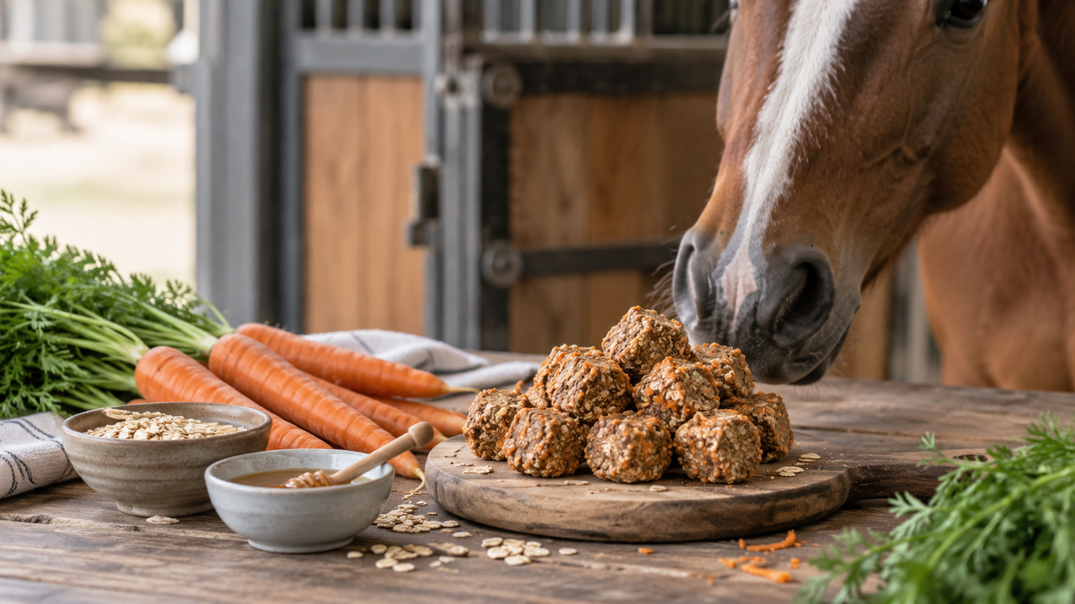 Carrot Oat Bites - Holiday Horse Treat Recipe