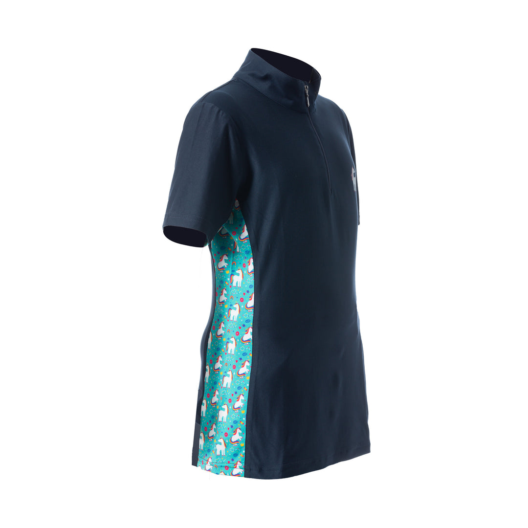 Equinavia Lena Kids Short Sleeve Quarter Zip Shirt image 