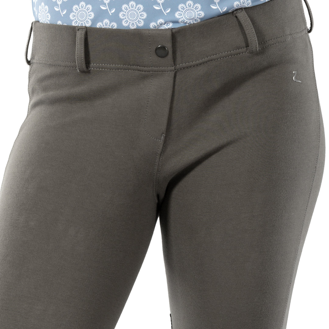 Horze Ella Womens Pull-On Knee Patch Breeches image 