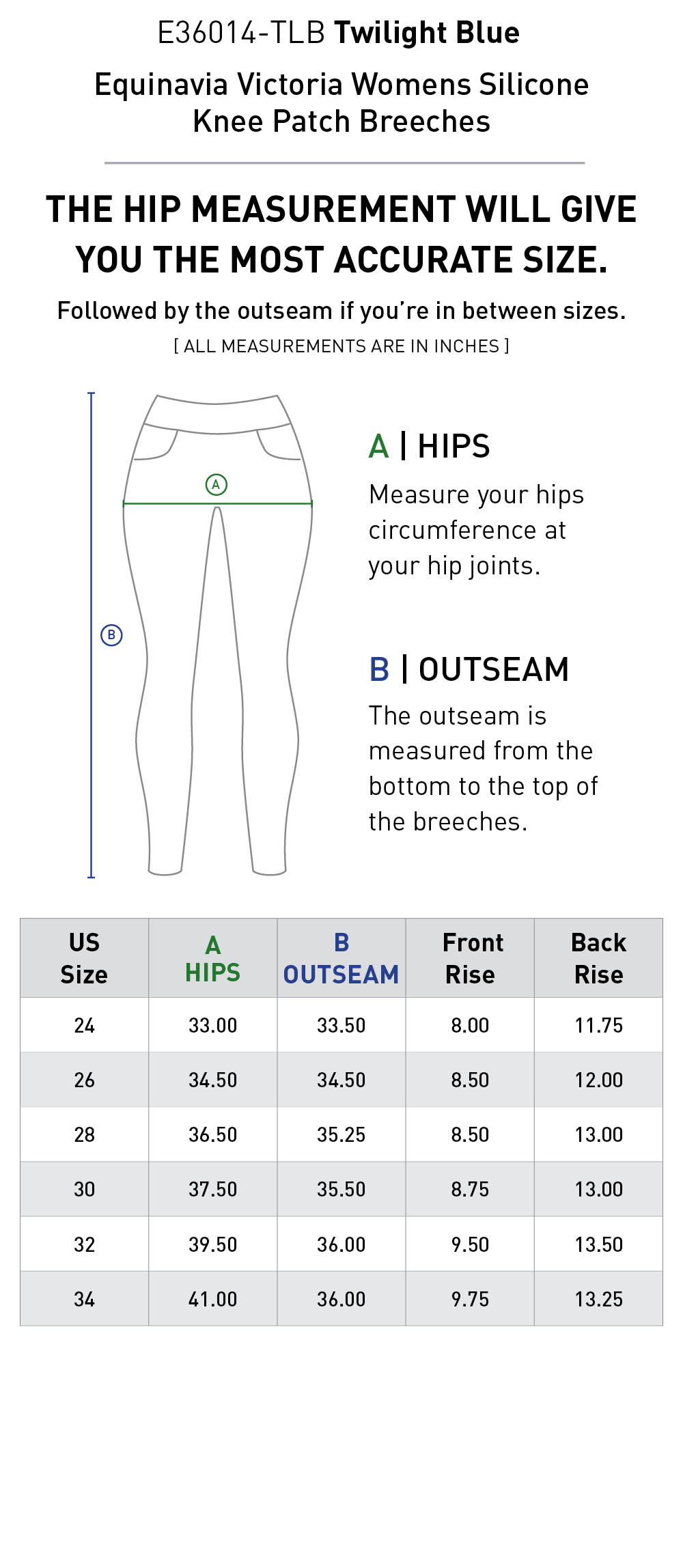 Size chart: Women&