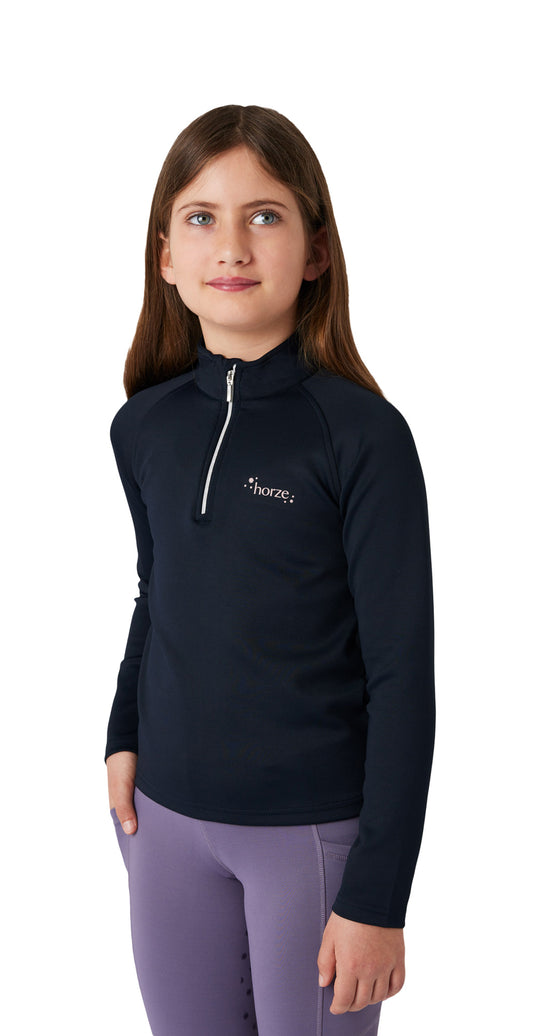 Horze Issi Kids Technical Long Sleeved Shirt image 