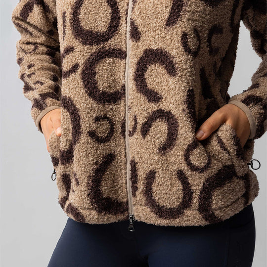 Horze Ariana Womens Teddy Fleece Jacket image 