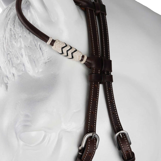 Horze Western Single Ear Rawhide Headstall image 