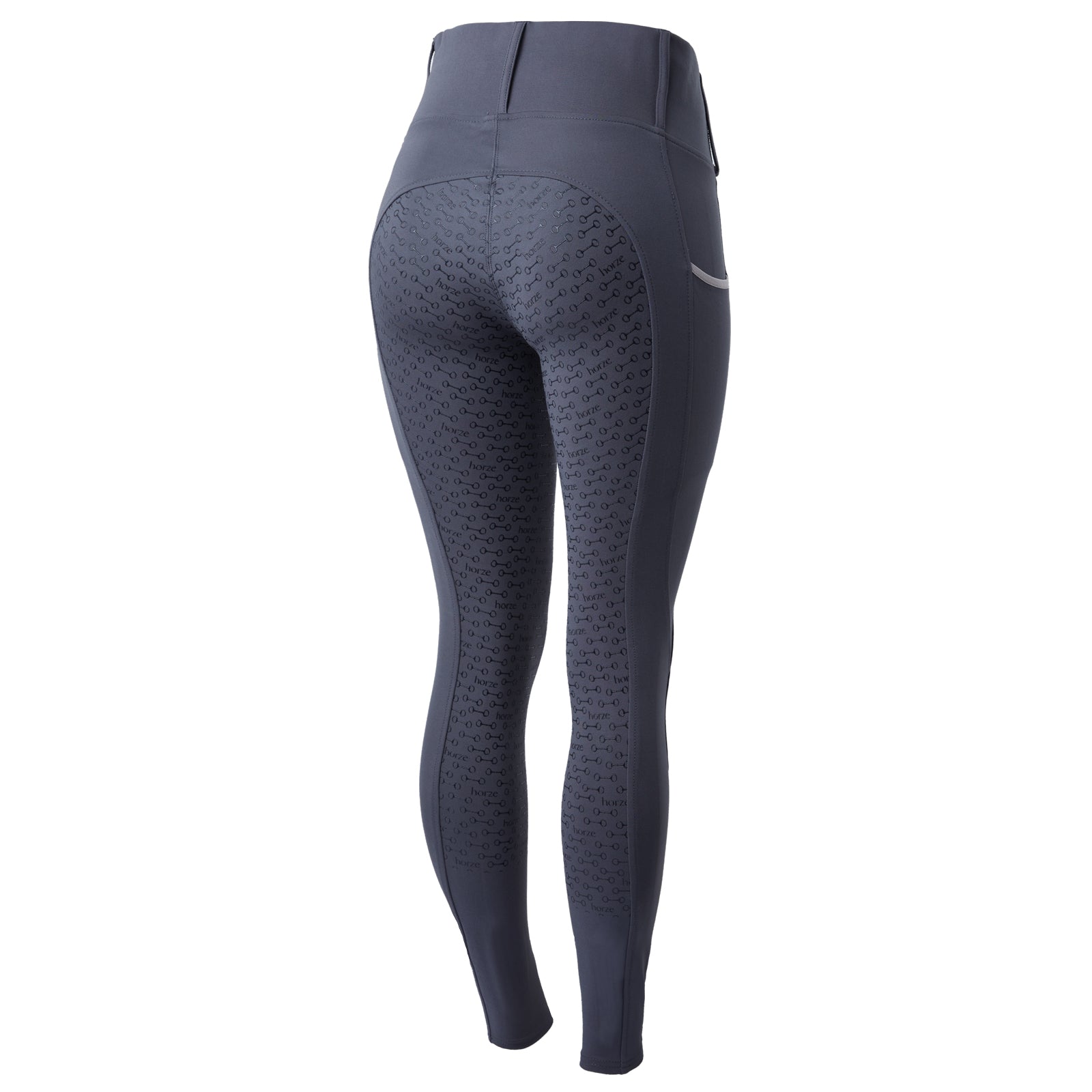 Horze Lucinda Womens High-Waist Tights w/ Silicone Full Grip image #1