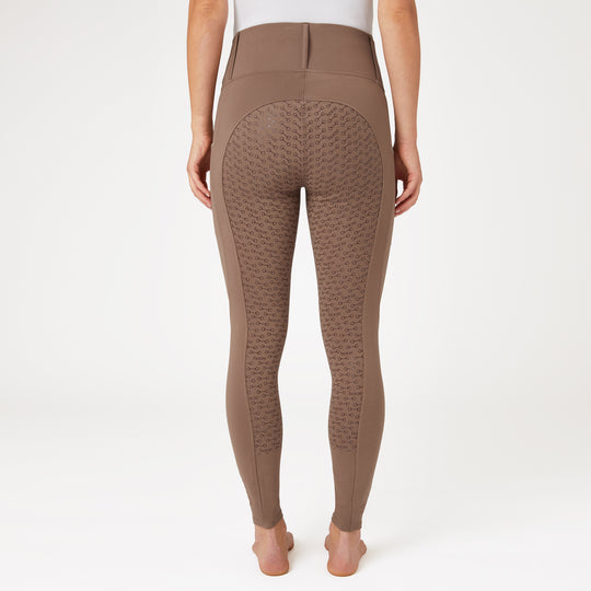 Horze Lucinda Womens High-Waist Tights w/ Silicone Full Grip image 