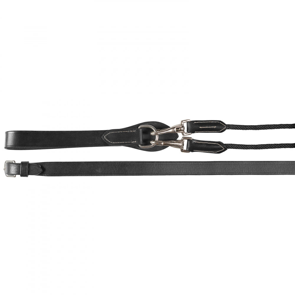 Horze Sparta Nylon/Leather Draw Reins image 