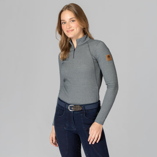 Equinavia Lara Womens Houndstooth Quarter Zip image 
