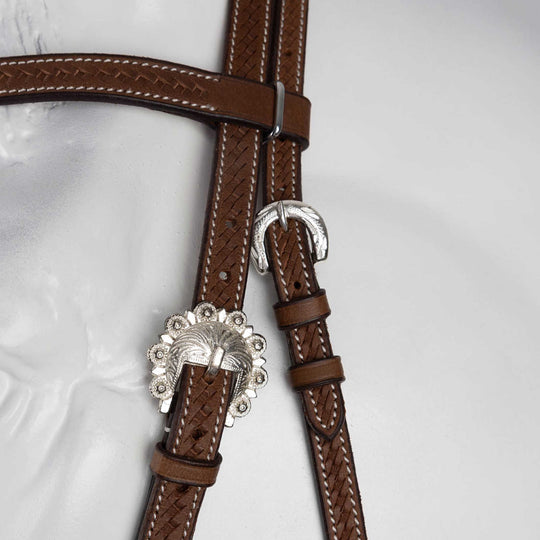 Horze Western Futurity Knot Headstall with Conchos image 