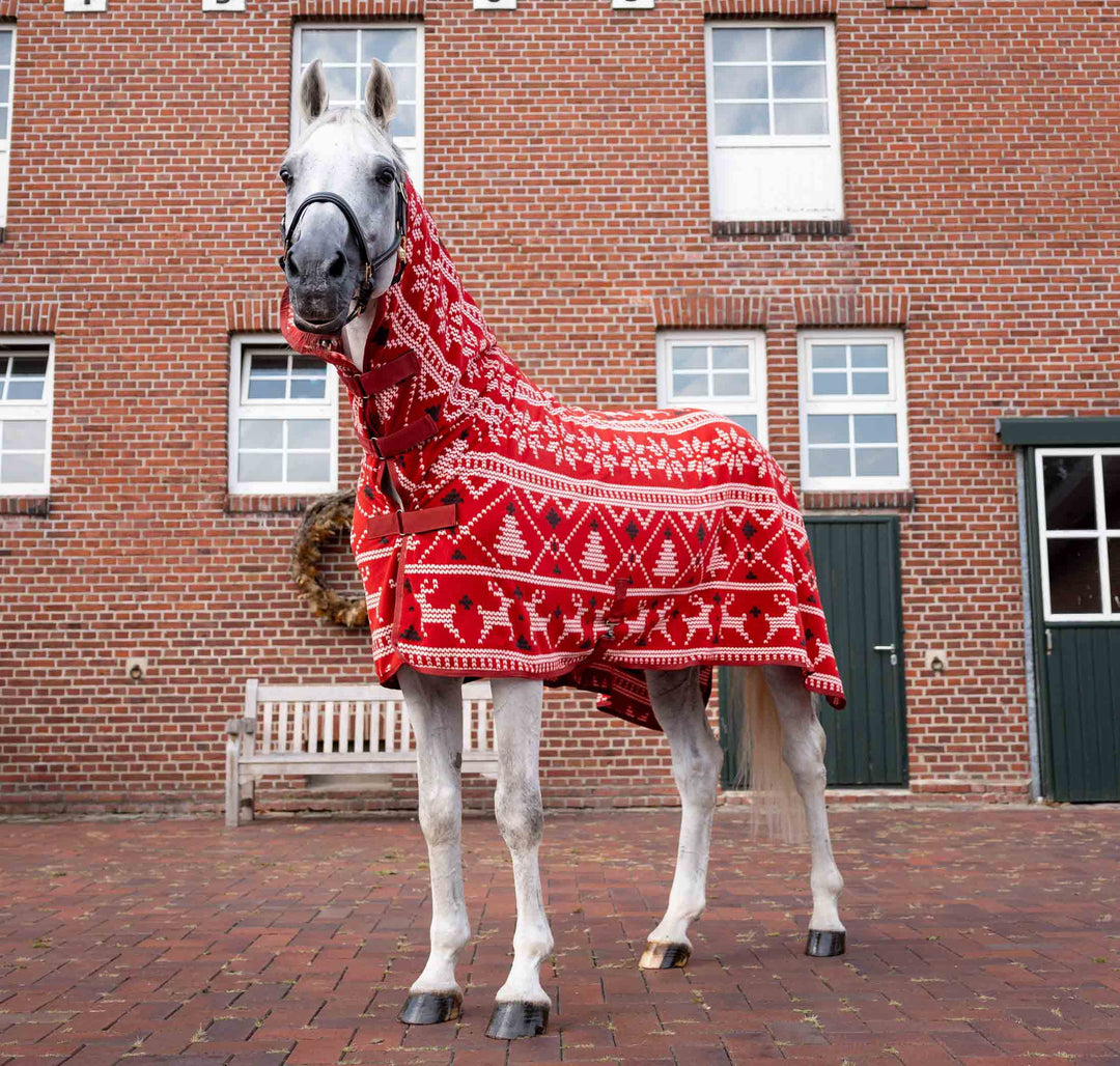 Horze Santa Christmas Fleece High Neck Cooler image 
