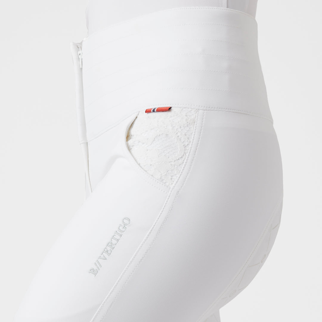 B Vertigo Natalia Womens Sculpting Full Seat Breeches With Lace Detail image 