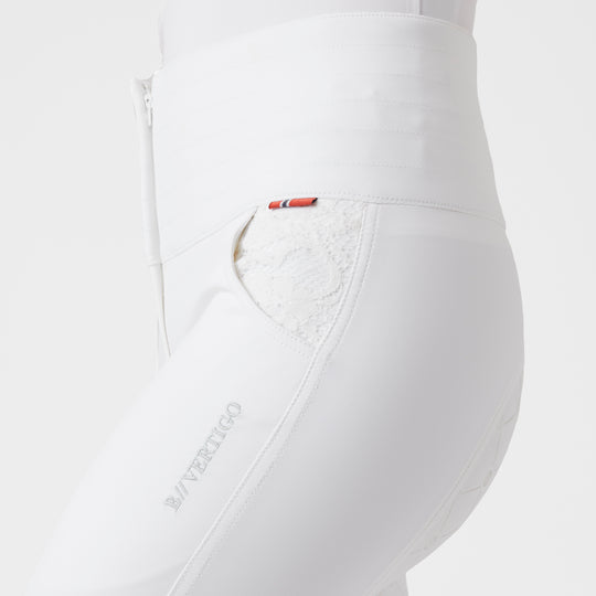 B Vertigo Natalia Womens Sculpting Full Seat Breeches With Lace Detail image 