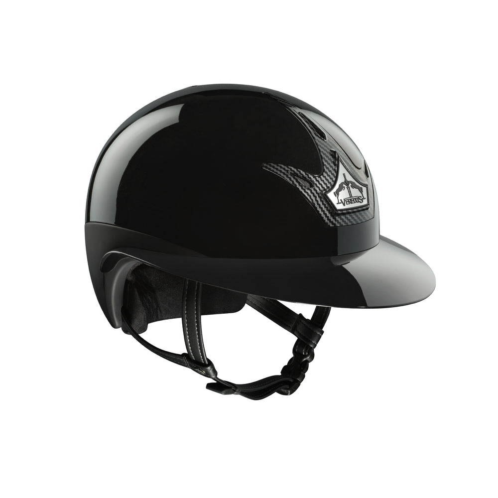 Veredus Vita Carbon GST Glossy Riding Helmet with Wide Visor image #2