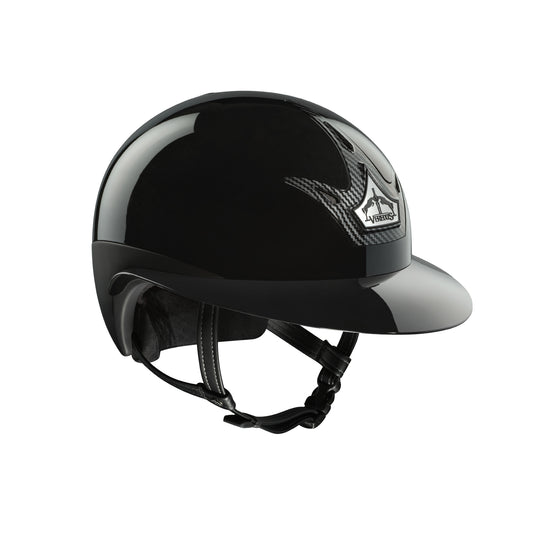 Veredus Vita Carbon GST Glossy Riding Helmet with Wide Visor image 