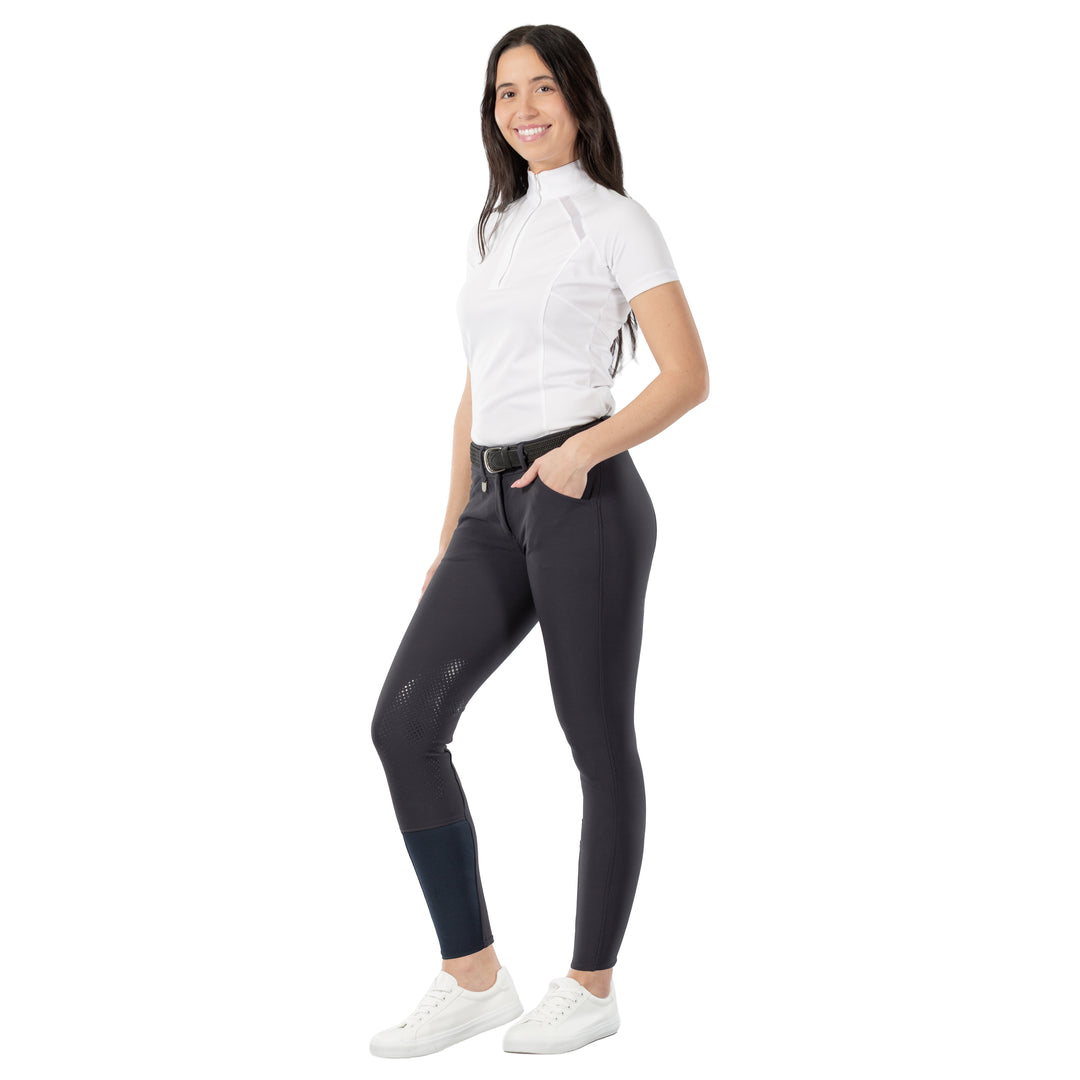 Horze Grand Prix Womens Silicone Knee Patch Breeches image 