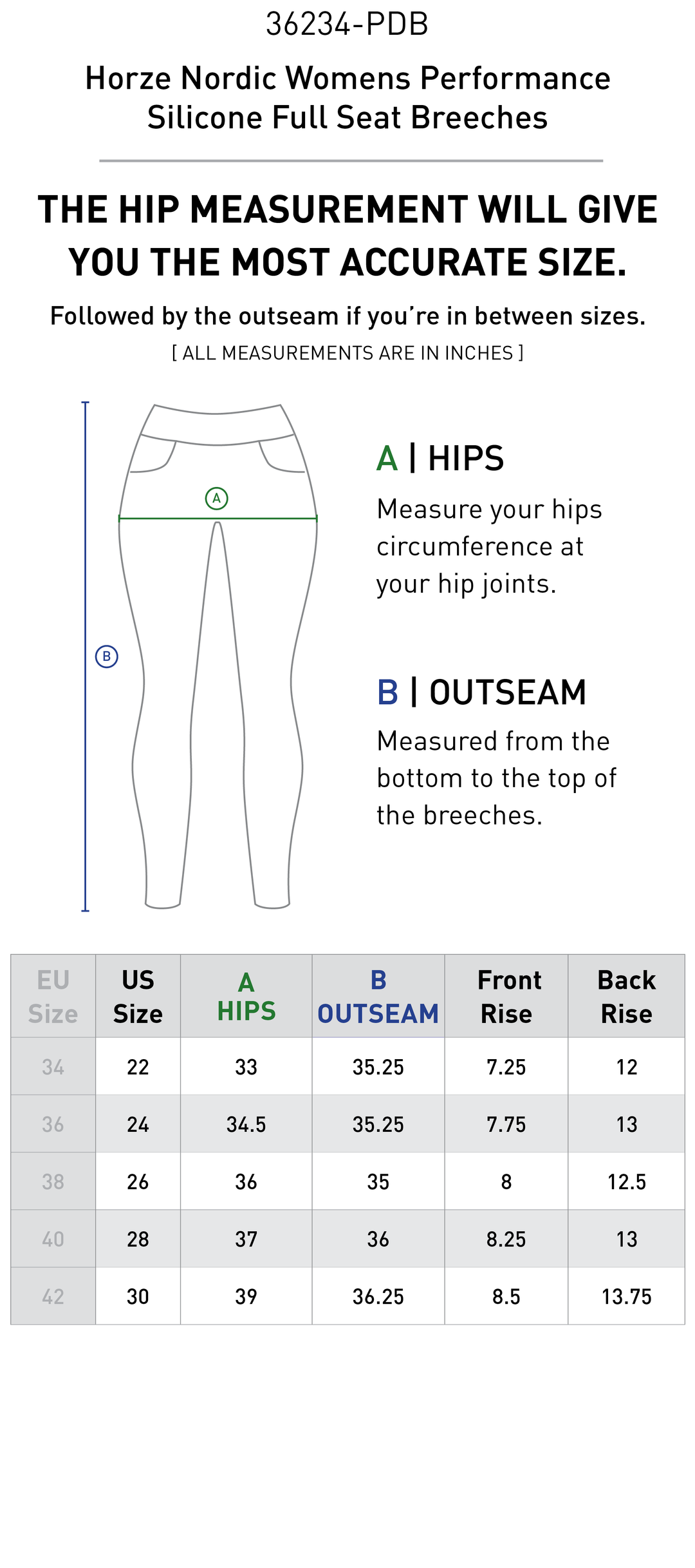 Size chart: Women&
