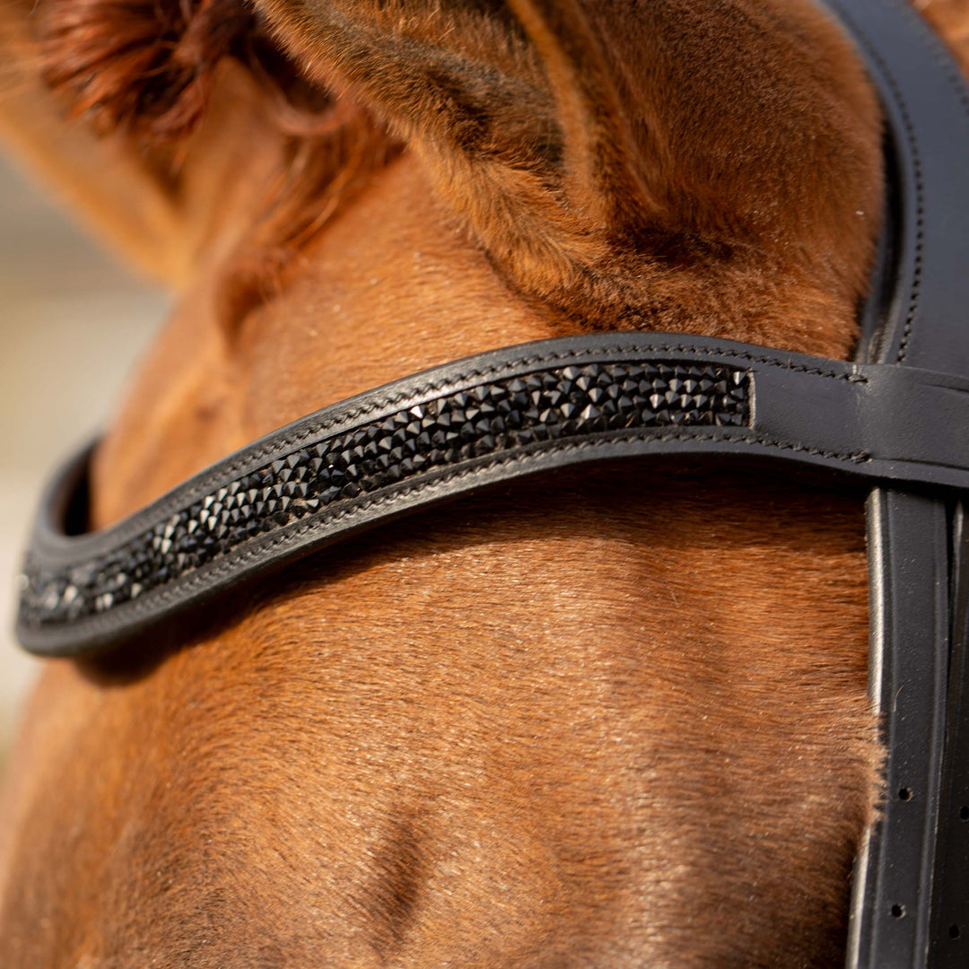 Equinavia Valkyrie Anatomic Dressage Bridle with Rubber Reins image 