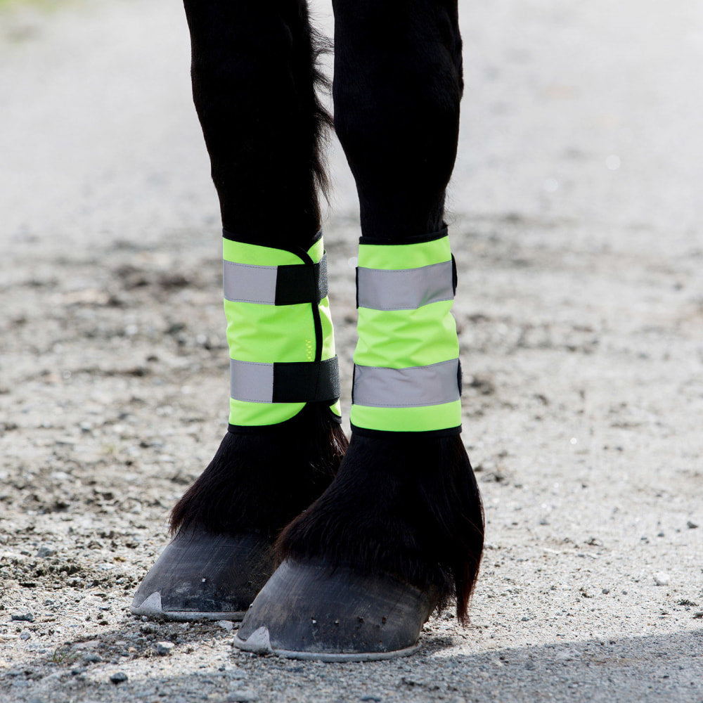 Horze Reflective Leg Wraps For Horse-Pair image 