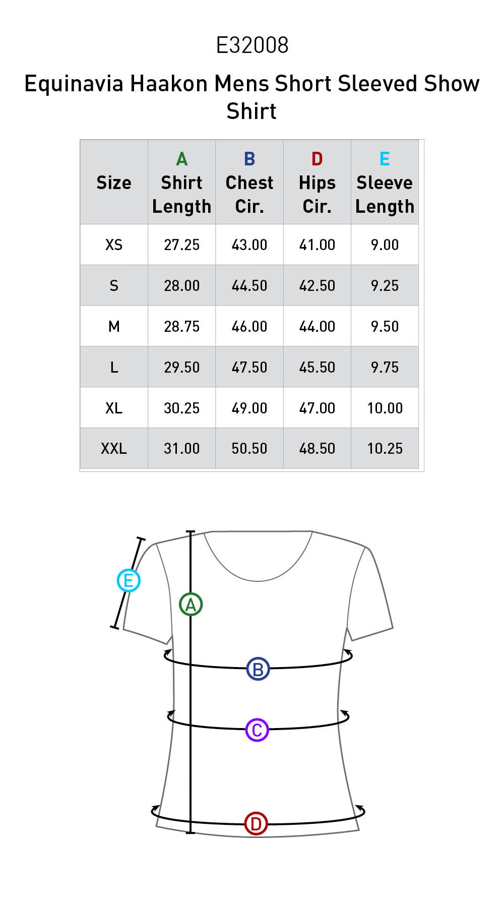 Size chart: Men&