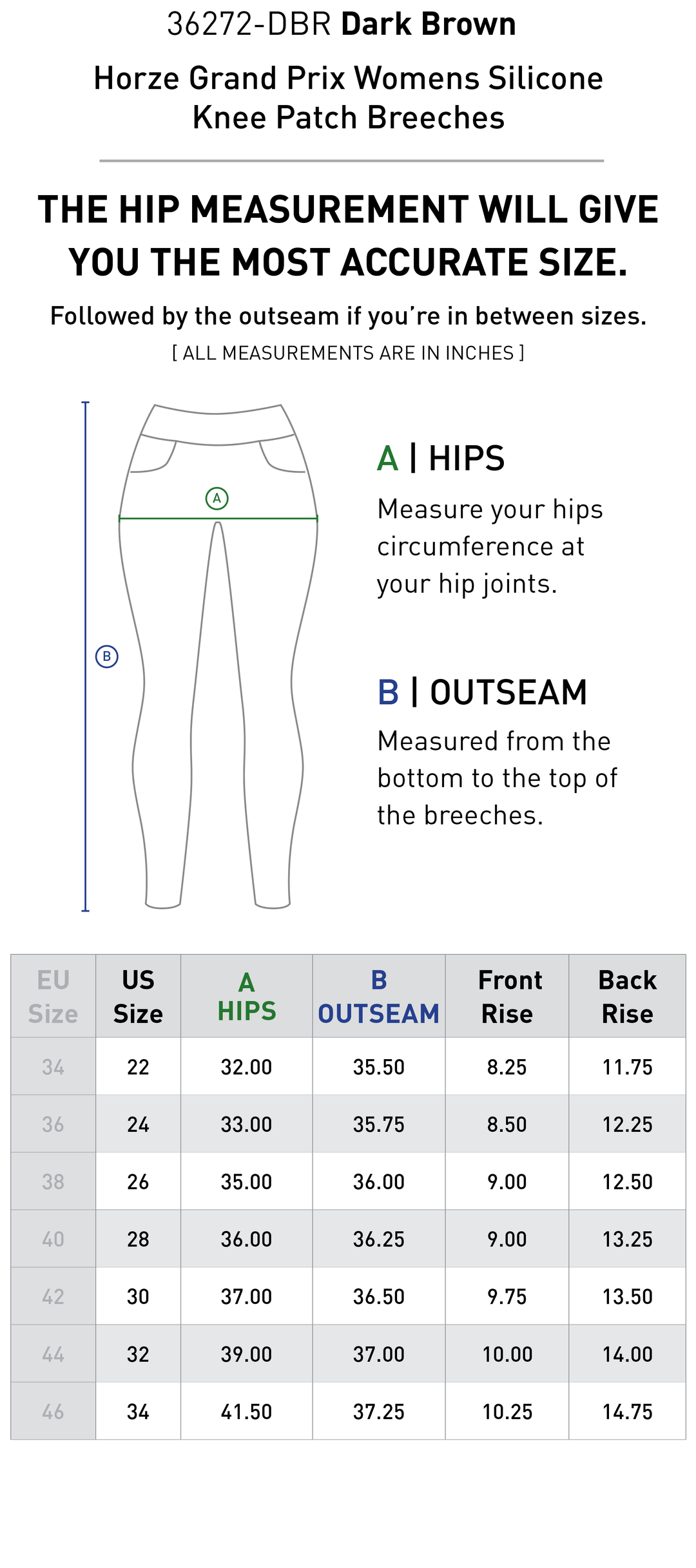 Size chart: Women&