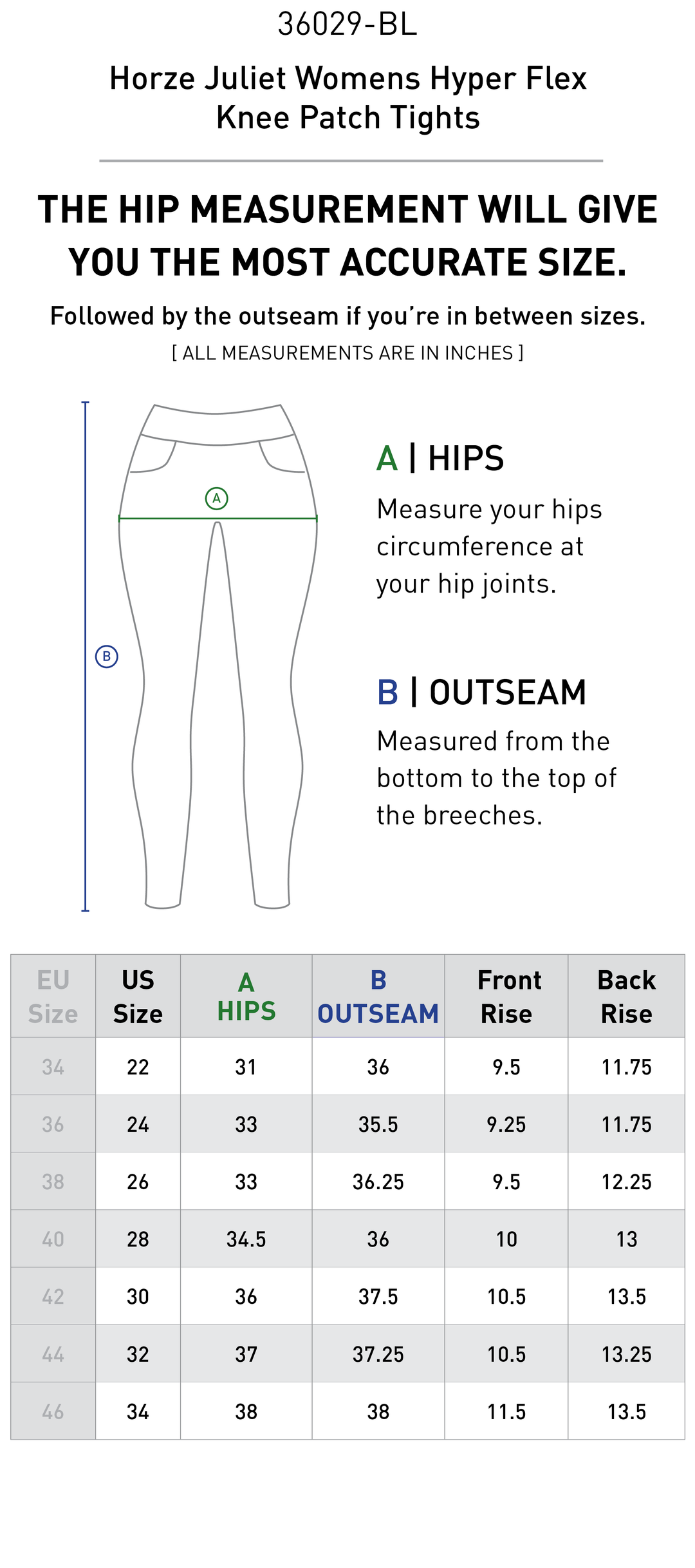 Size chart: Women&