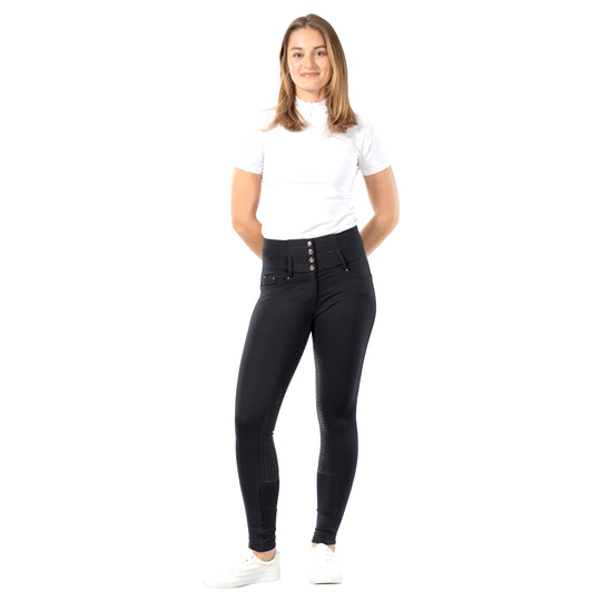Horze Tara Womens High Waist Silicone Full Seat Breeches image 