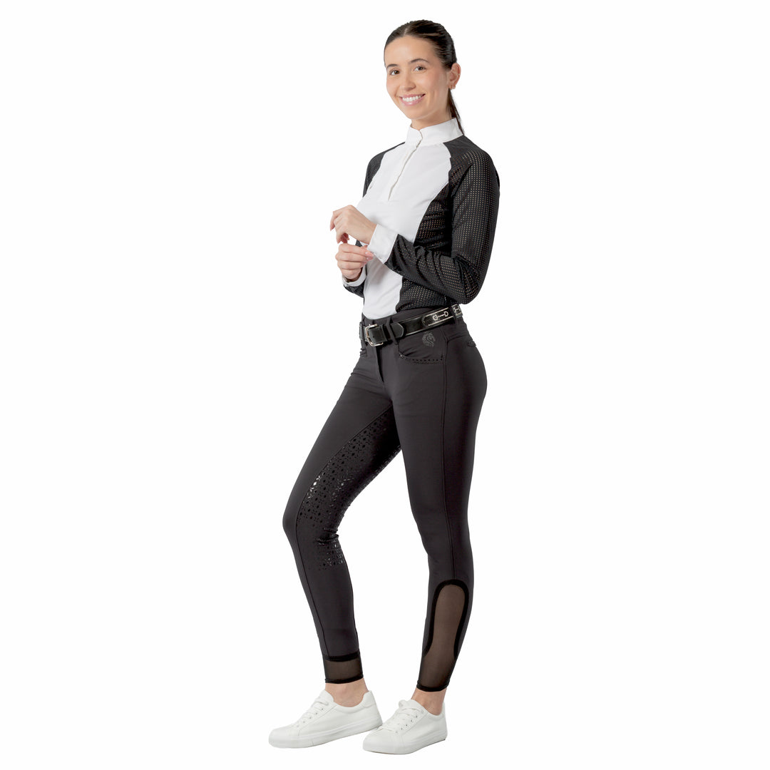 Equinavia Sara Womens Perforated Long Sleeved Show Shirt image 