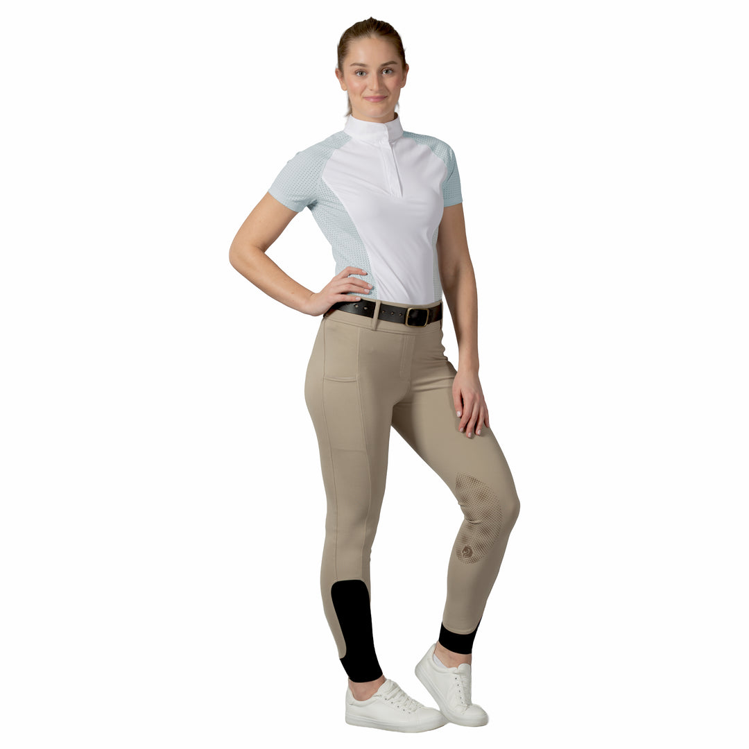 Equinavia Sara Womens Perforated Short Sleeved Show Shirt image 