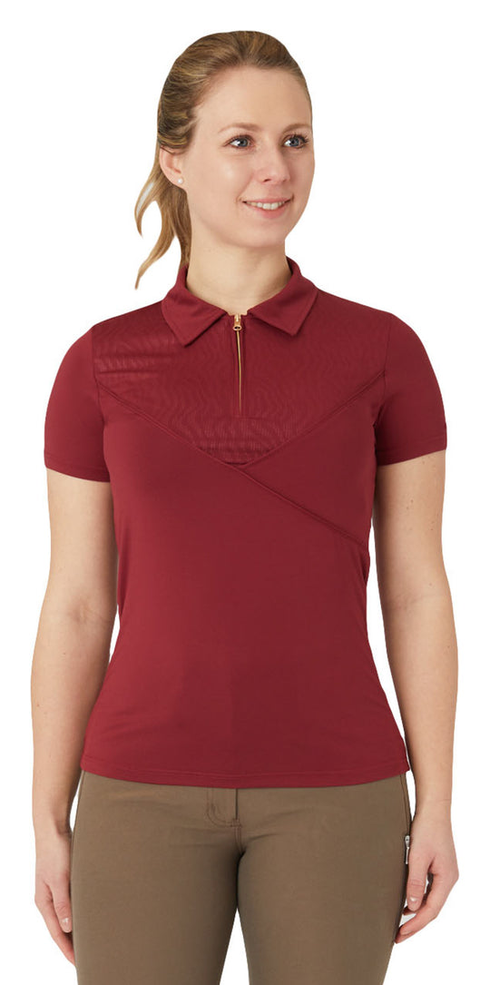 Horze Lyla Womens Technical Polo Shirt image 