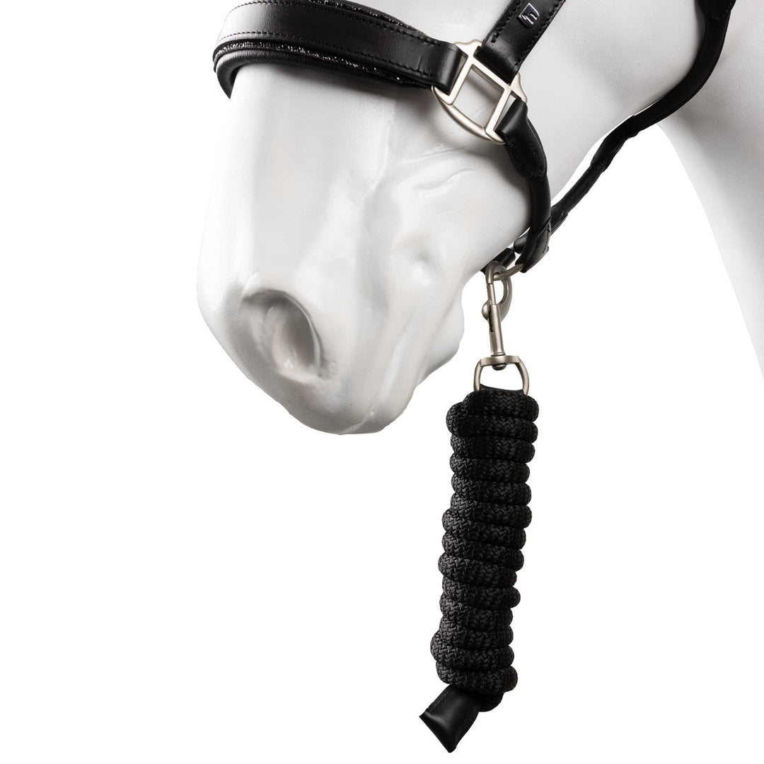 Horze Dynasty Crystal Leather Halter and Lead Set image 