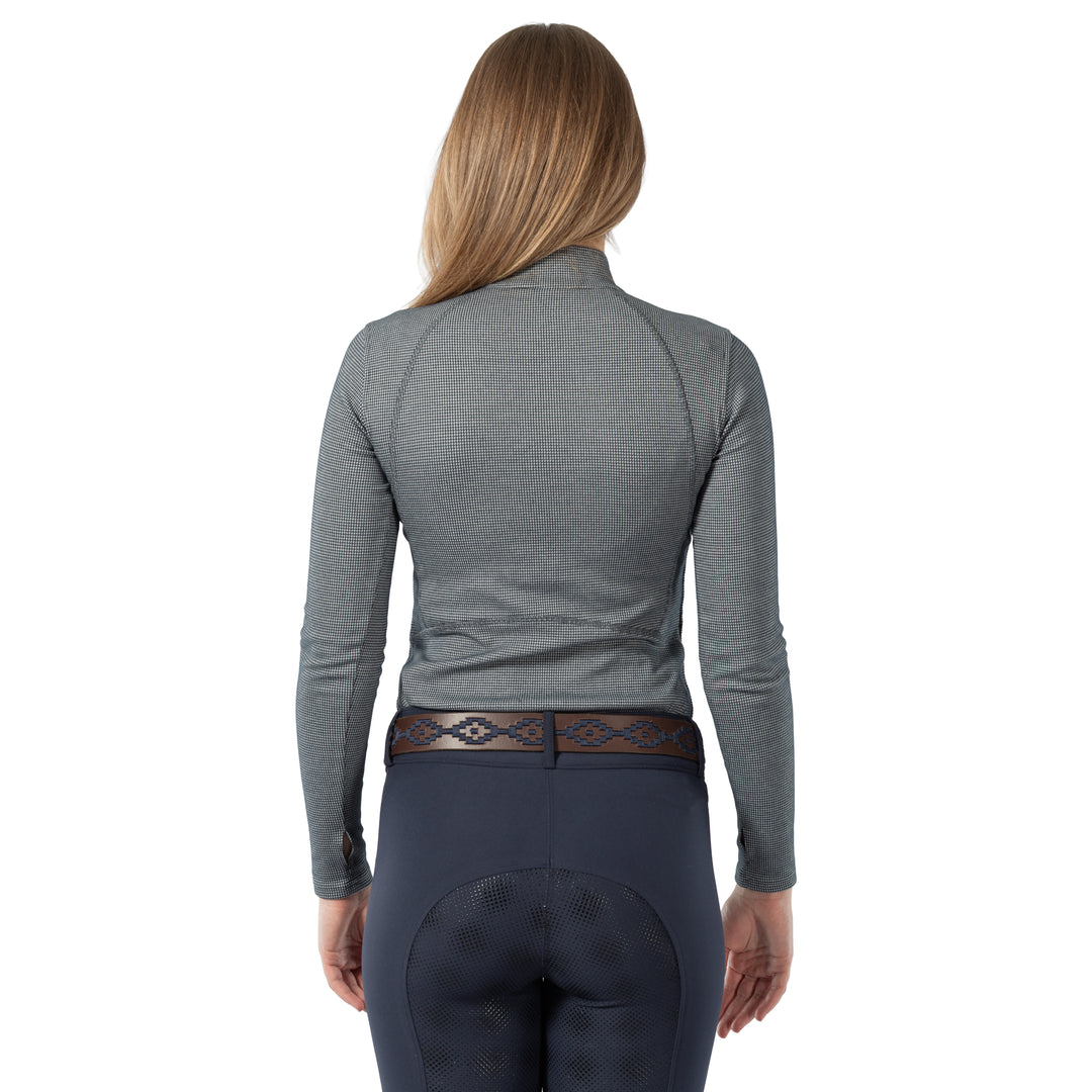 Equinavia Lara Womens Houndstooth Quarter Zip image 