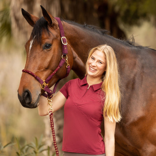 Horze Lyla Womens Technical Polo Shirt image 