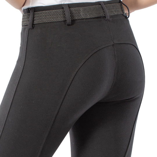 Horze Ella Womens Pull-On Knee Patch Breeches image 