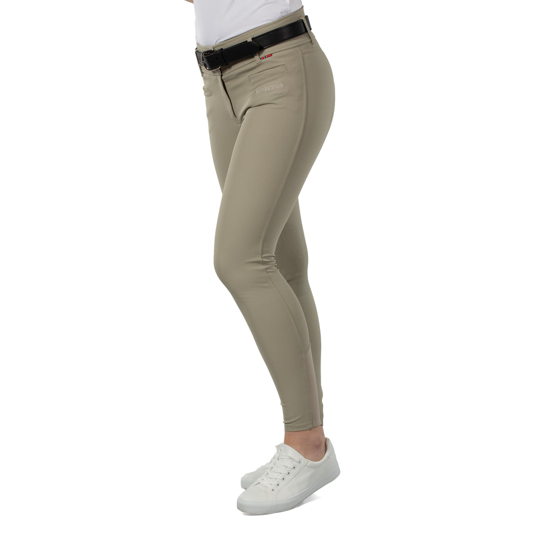 B Vertigo Tiffany Womens High Waist Silicone Knee Patch Breeches image 