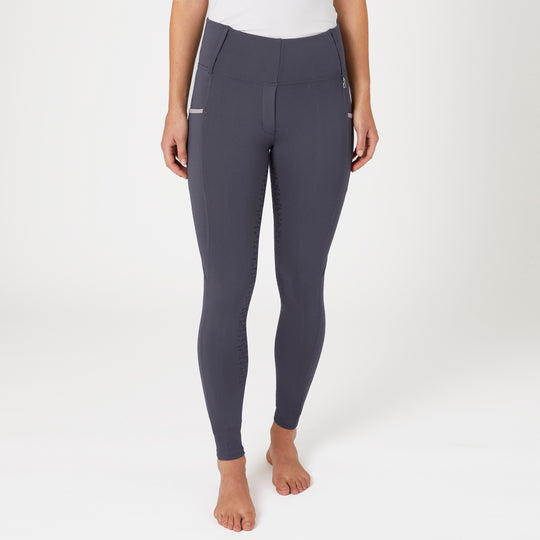 Horze Lucinda Womens High-Waist Tights w/ Silicone Full Grip image 