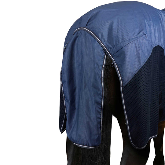 Horze Aircool 3D Mesh and Rain Protection Detachable Neck Turnout image 