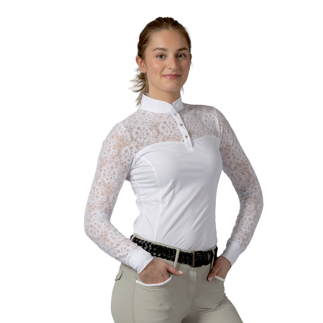 Equinavia Lisa Womens Lace Long Sleeve Show Shirt image 