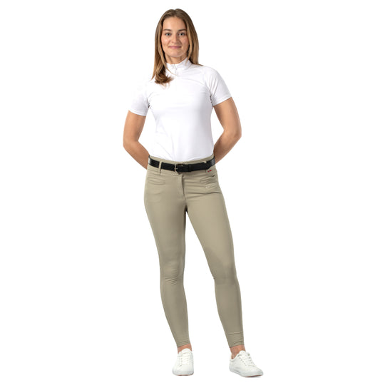 B Vertigo Tiffany Womens High Waist Silicone Knee Patch Breeches image 