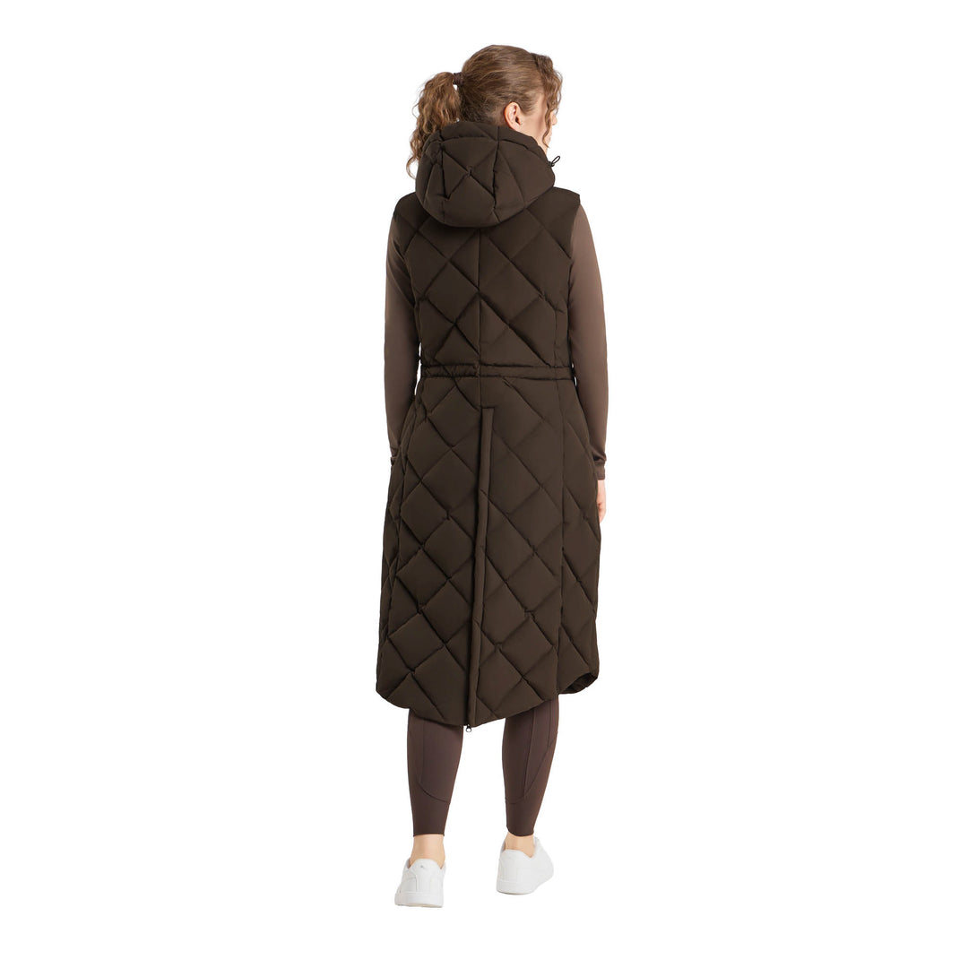 B Vertigo Gem Womens Waxed Padded Long Vest image 