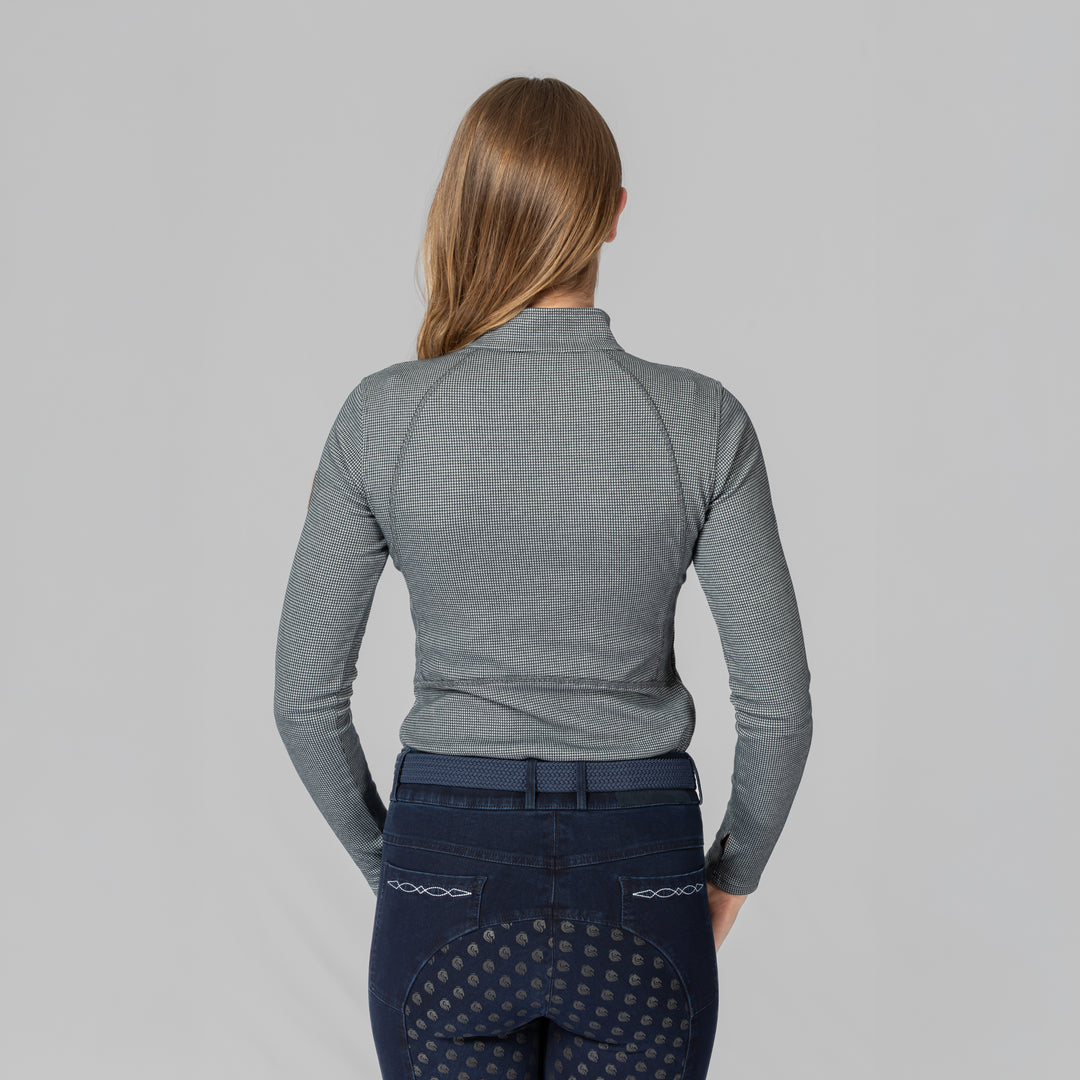 Equinavia Lara Womens Houndstooth Quarter Zip image 