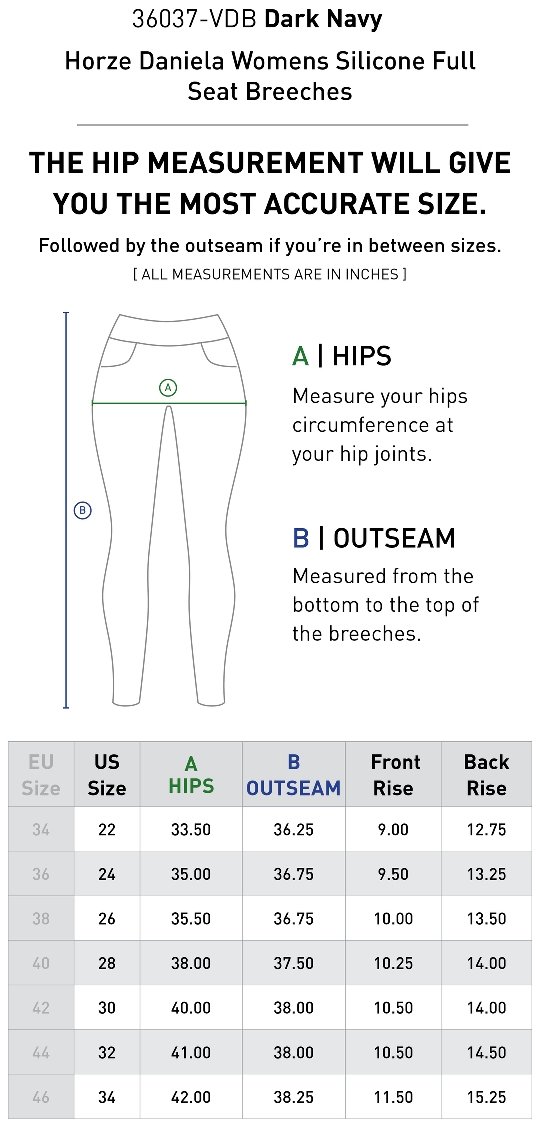Size chart: Women&
