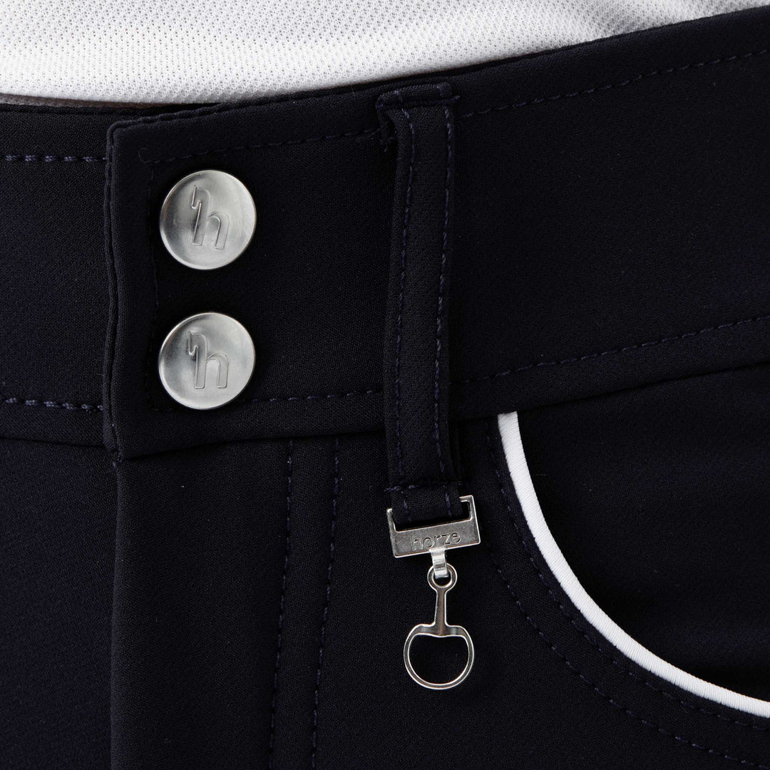 Horze Aubrey Kids High-Waist Breeches w/ Silicone Full Grip image 