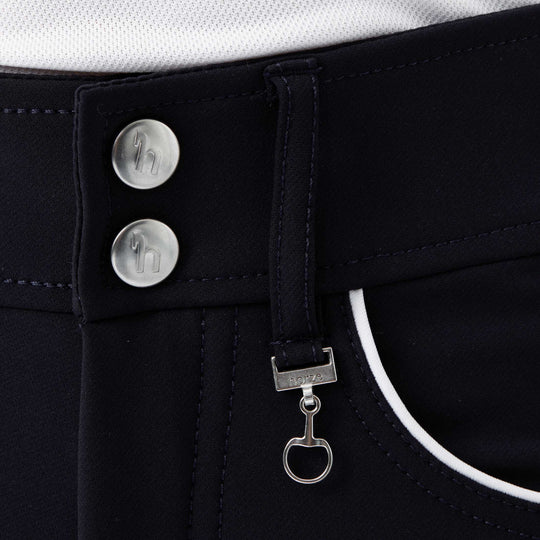 Horze Aubrey Kids High-Waist Breeches w/ Silicone Full Grip image 