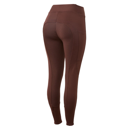Horze Active Womens Winter Silicone Full Seat Tights w/ Phone Pockets image 