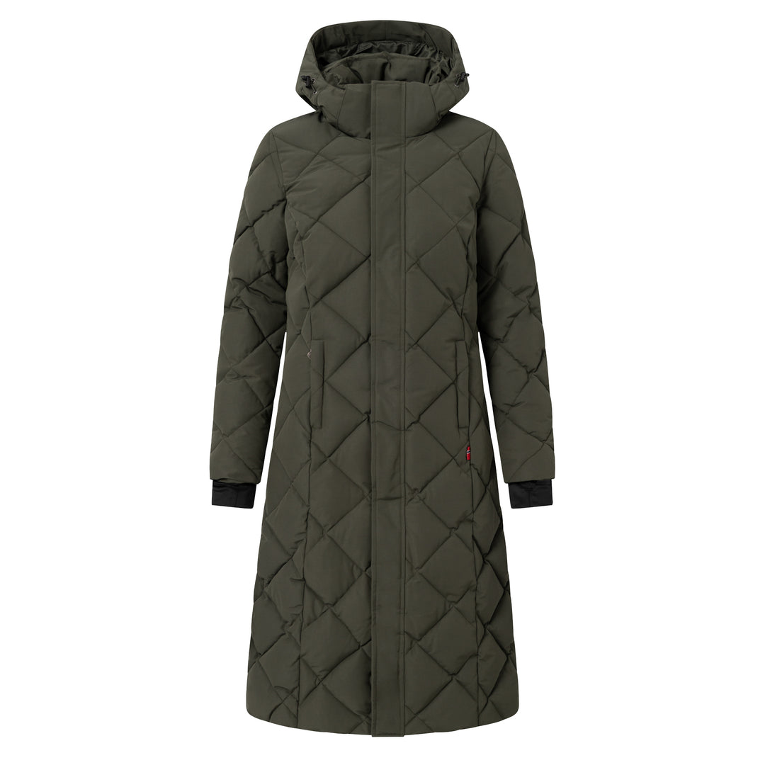 B Vertigo Gem Womens Waxed Padded Long Coat image #1