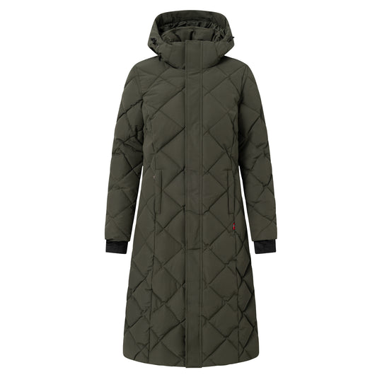 B Vertigo Gem Womens Waxed Padded Long Coat image 