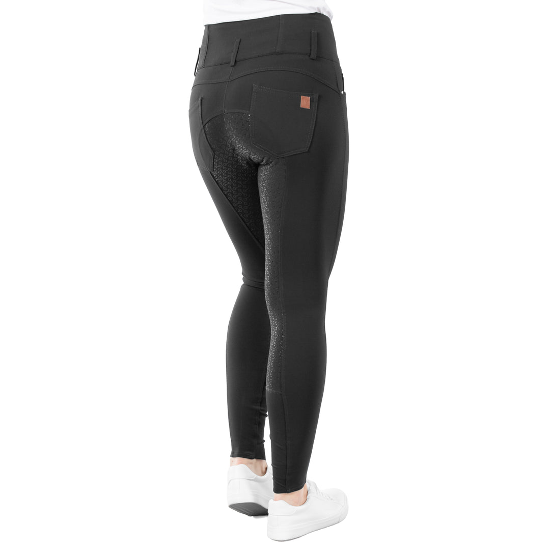 Horze Tara Womens High Waist Silicone Full Seat Breeches image 