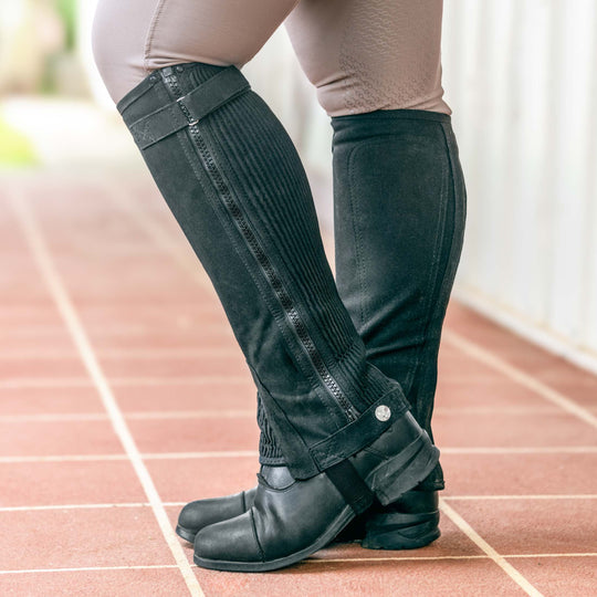 Horze Ribbed Amara Half Chaps image 