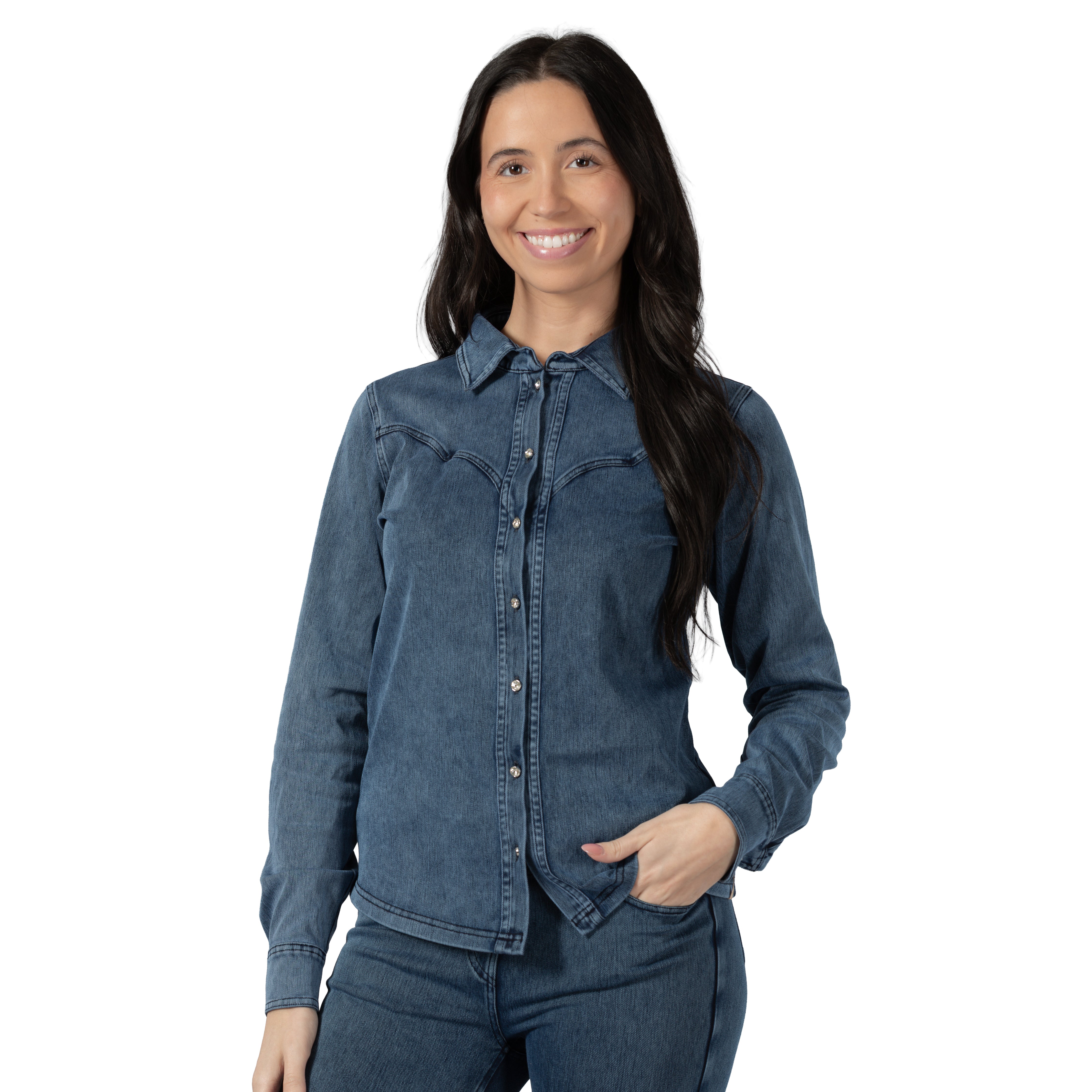 Horze Ulrika Womens Western Stretch Shirt image #1