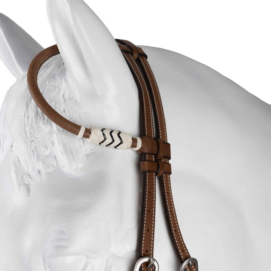 Horze Western Single Ear Rawhide Headstall image 