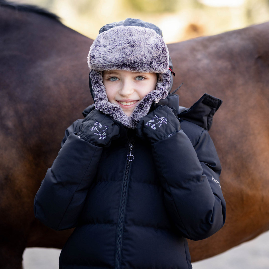 Horze Pegasus Kids Padded Trapper Hat image 